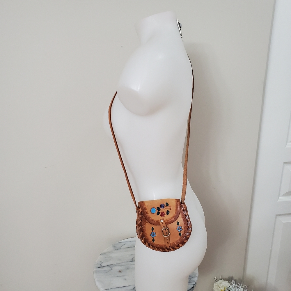 Vintage Mini-purse leather  crossbody purse